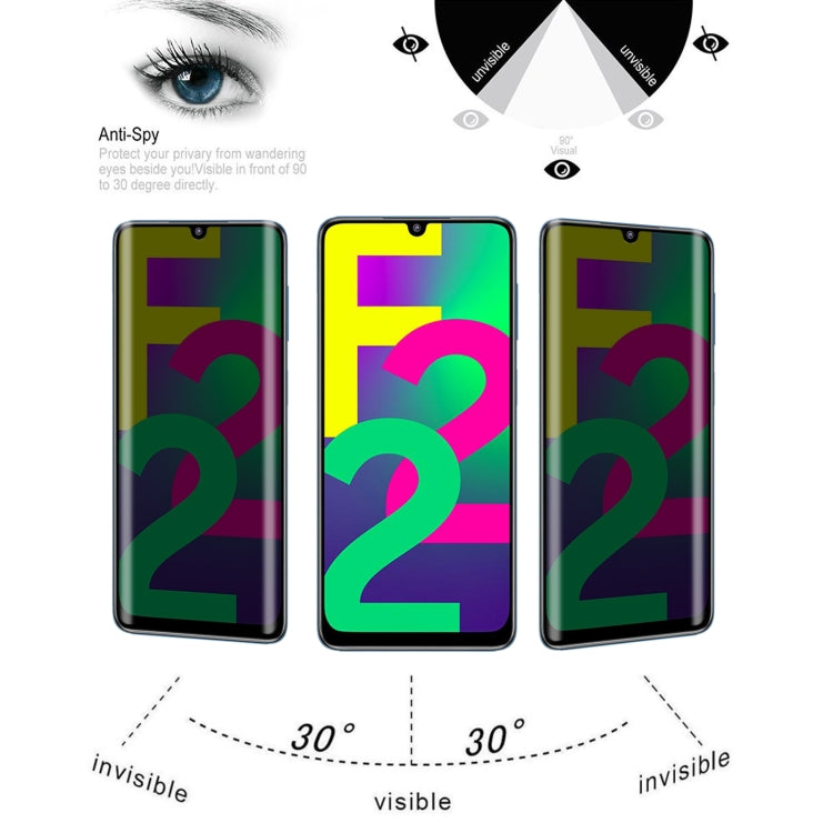 25 PCS Full Cover Anti-peeping Tempered Glass Film For Samsung Galaxy F22