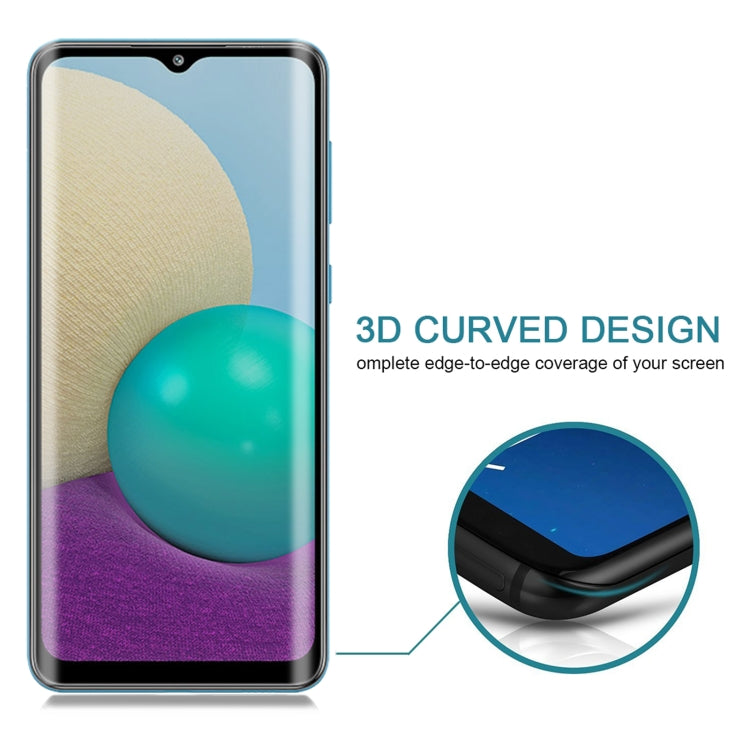 25 PCS Full Cover Anti-peeping Tempered Glass Film For Samsung Galaxy A02