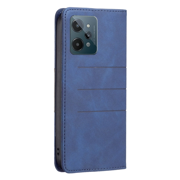 For OPPO Realme C31 Magnetic Splicing Leather Phone Case