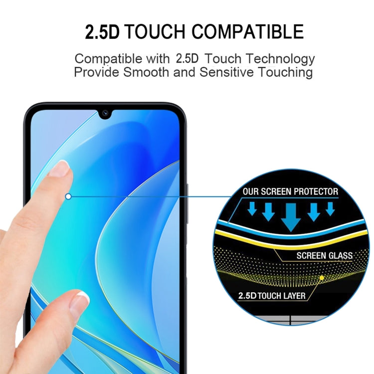 25 PCS Full Glue Screen Protector Tempered Glass Film For Huawei nova Y70 Plus / nova Y70
