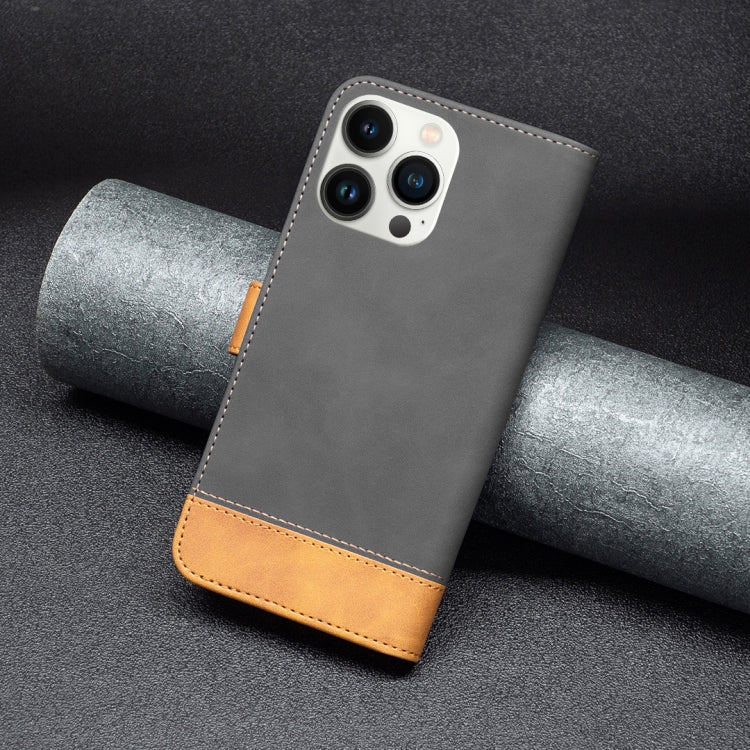 For iPhone 13 Pro Max BF11 Color Matching Skin Feel Leather Phone Case