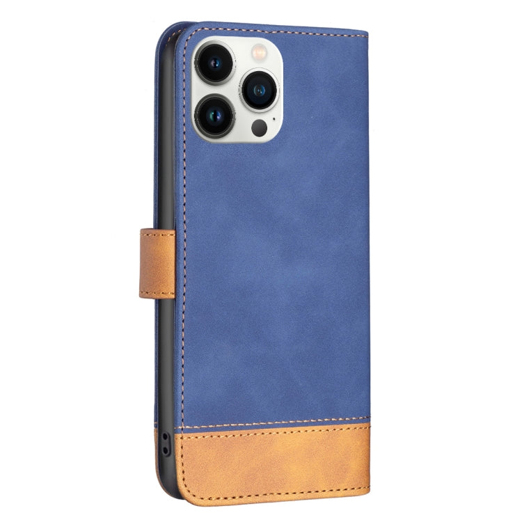 For iPhone 13 Pro Max BF11 Color Matching Skin Feel Leather Phone Case