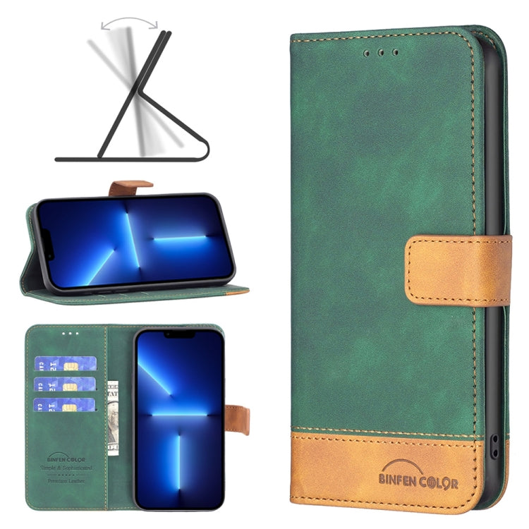 For iPhone 13 Pro Max BF11 Color Matching Skin Feel Leather Phone Case