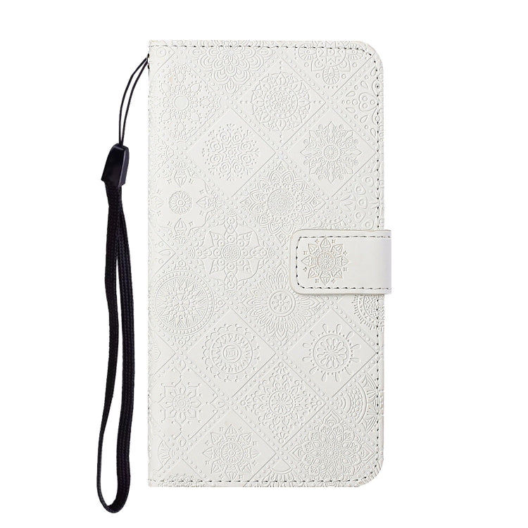 For OPPO A94 5G Ethnic Style Embossed Pattern Leather Phone Case