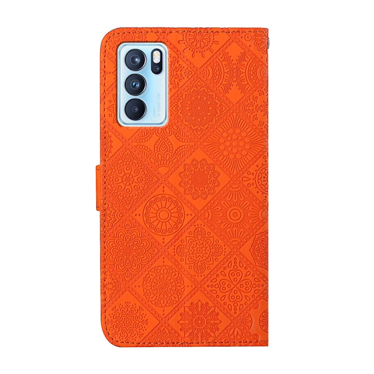 For OPPO Reno6 Pro 5G Ethnic Style Embossed Pattern Leather Phone Case