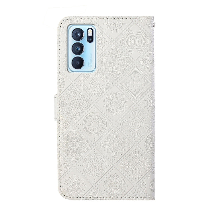 For OPPO Reno6 Pro 5G Ethnic Style Embossed Pattern Leather Phone Case