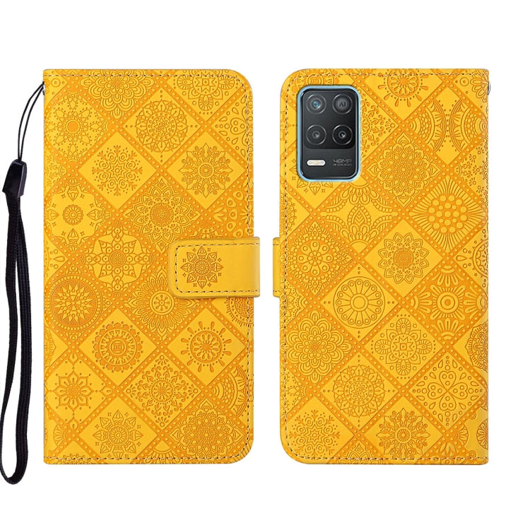 For OPPO Realme 8 5G Ethnic Style Embossed Pattern Leather Phone Case