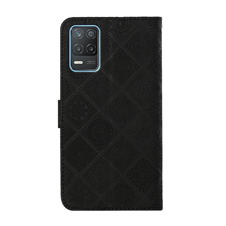 For OPPO Realme 8 5G Ethnic Style Embossed Pattern Leather Phone Case