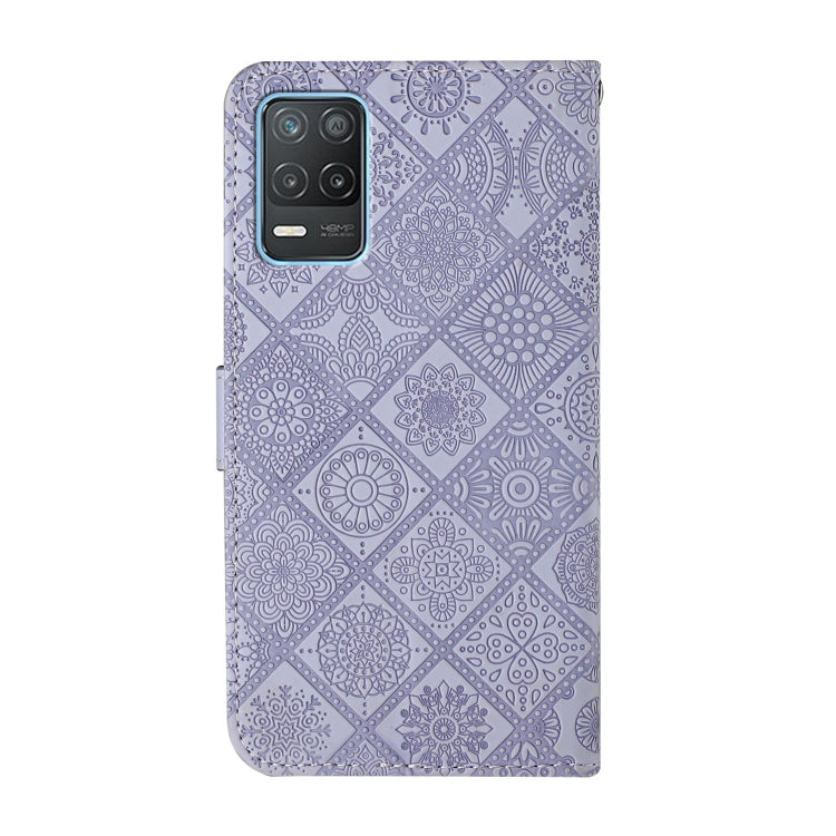 For OPPO Realme 8 5G Ethnic Style Embossed Pattern Leather Phone Case