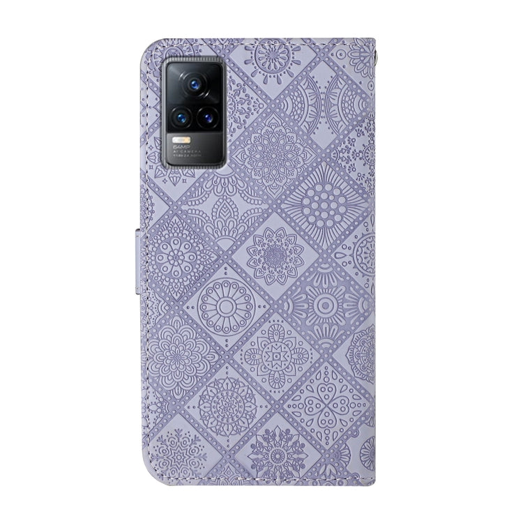 For vivo V21e 4G Ethnic Style Embossed Pattern Leather Phone Case