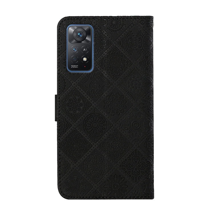 For Xiaomi Redmi Note 11 Pro Global Ethnic Style Embossed Pattern Leather Phone Case