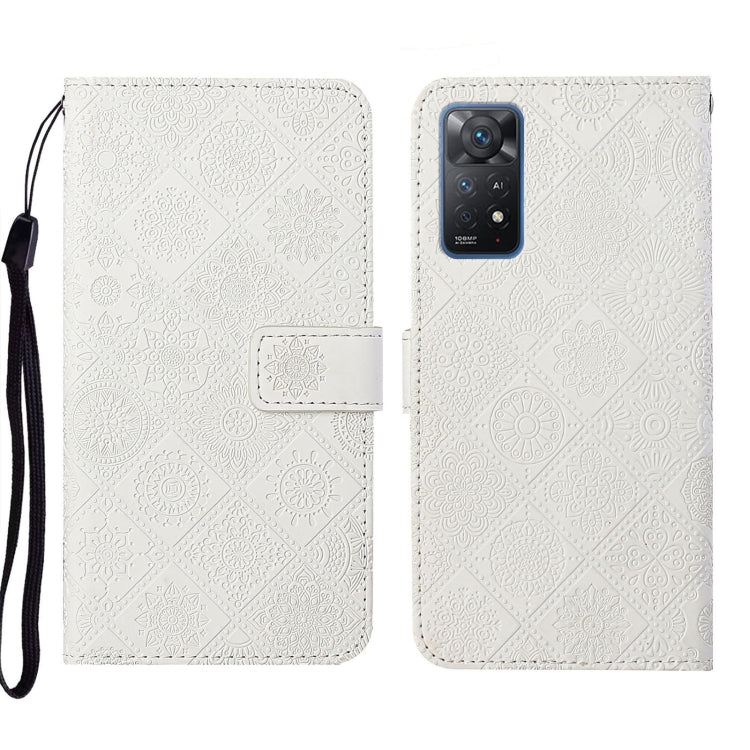 For Xiaomi Redmi Note 11 Pro Global Ethnic Style Embossed Pattern Leather Phone Case
