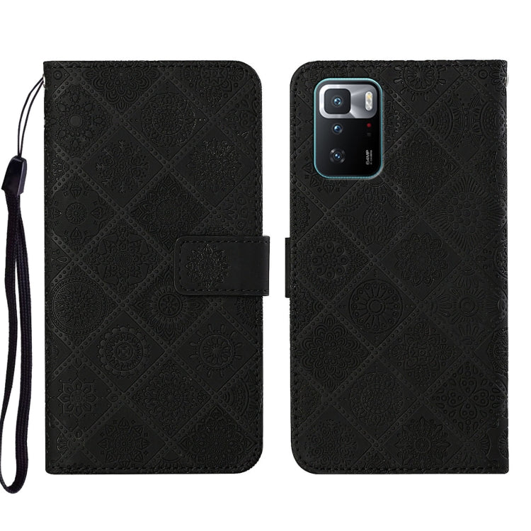 For Xiaomi Redmi Note 10 Pro 5G Ethnic Style Embossed Pattern Leather Phone Case