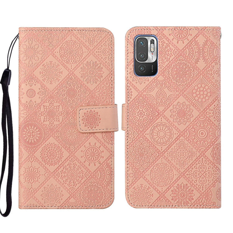 For Xiaomi Redmi Note 10 5G Ethnic Style Embossed Pattern Leather Phone Case