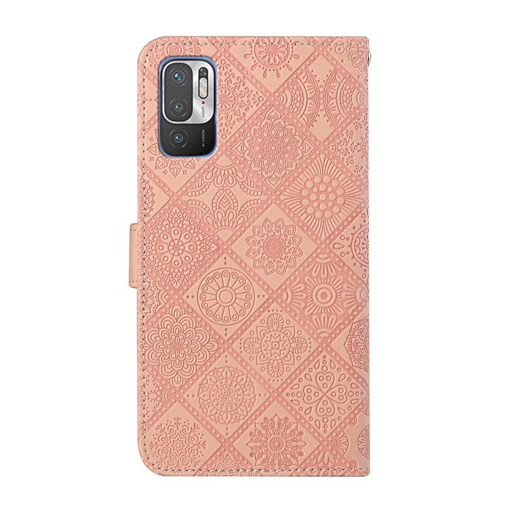 For Xiaomi Redmi Note 10 5G Ethnic Style Embossed Pattern Leather Phone Case