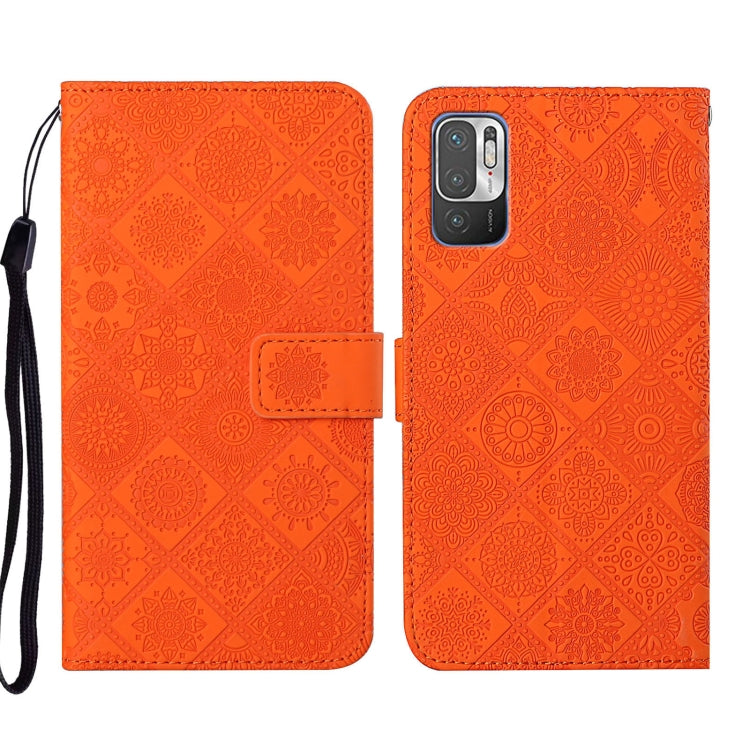 For Xiaomi Redmi Note 10 5G Ethnic Style Embossed Pattern Leather Phone Case
