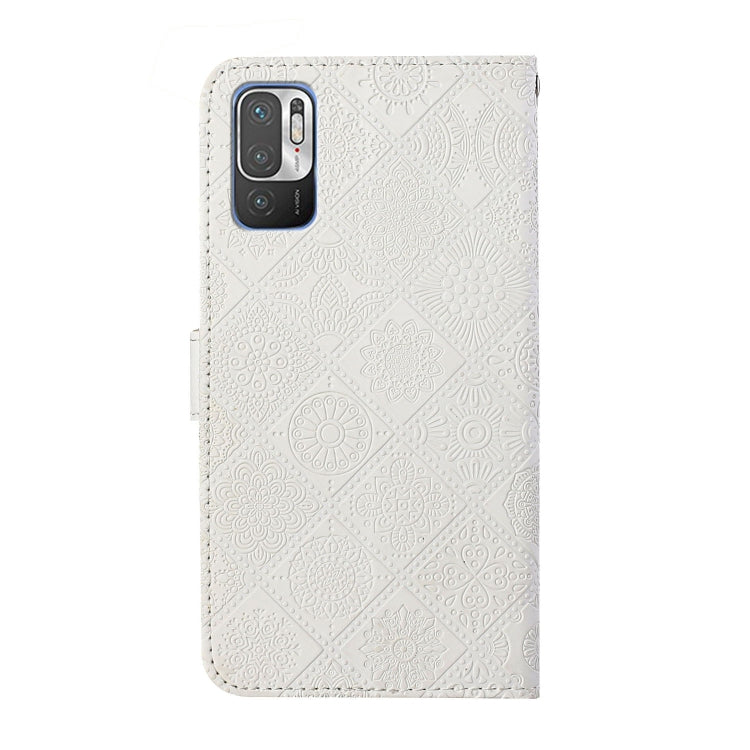 For Xiaomi Redmi Note 10 5G Ethnic Style Embossed Pattern Leather Phone Case