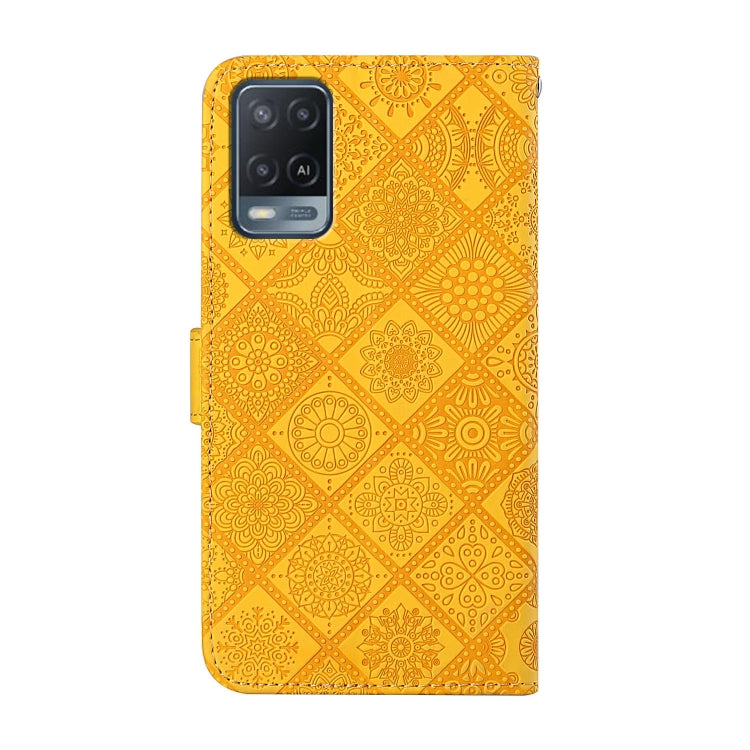 For OPPO A54 Ethnic Style Embossed Pattern Leather Phone Case