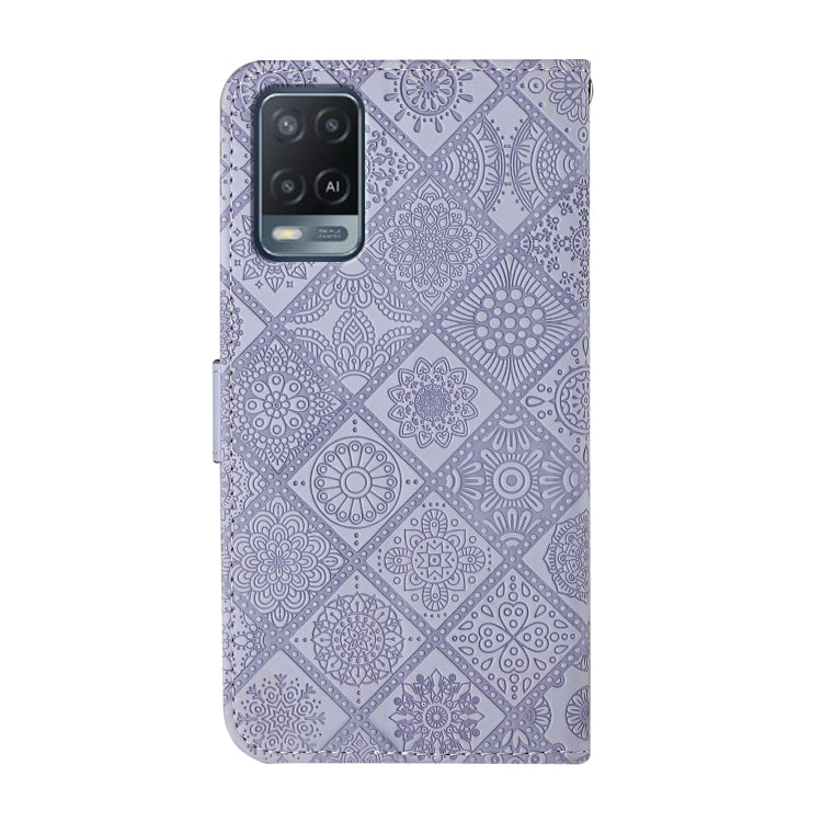 For OPPO A54 Ethnic Style Embossed Pattern Leather Phone Case