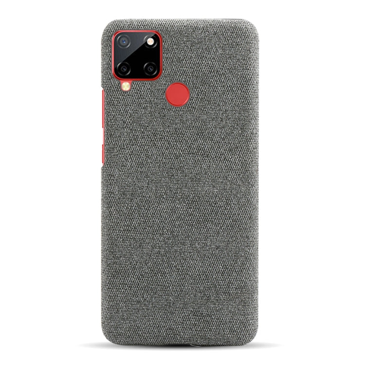 For OPPO Realme C12 Cloth Texture PC + Nylon Back Case