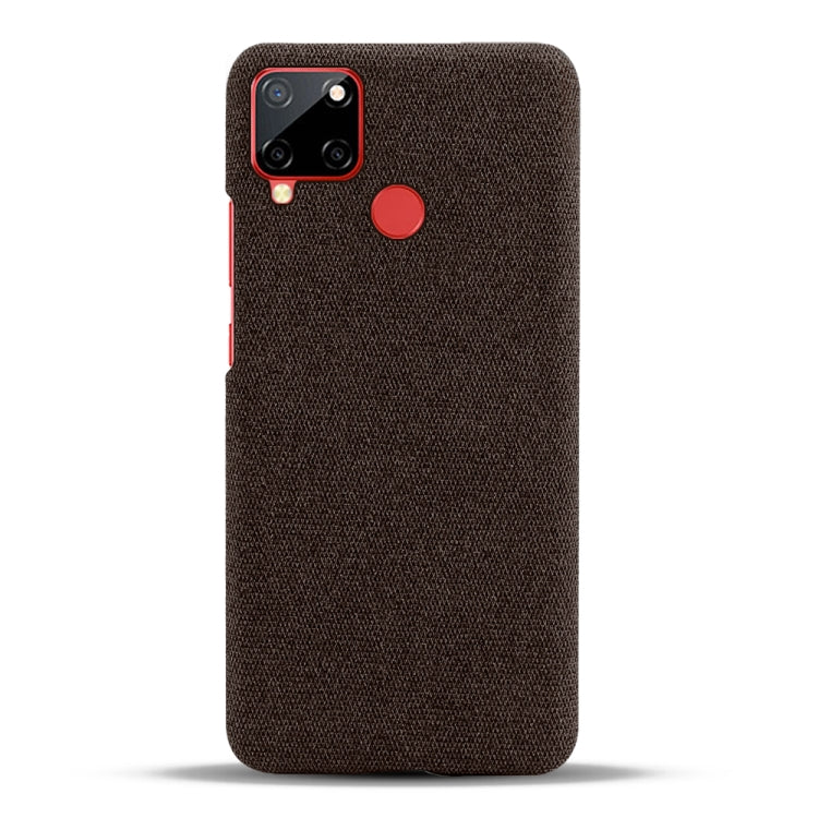For OPPO Realme C12 Cloth Texture PC + Nylon Back Case