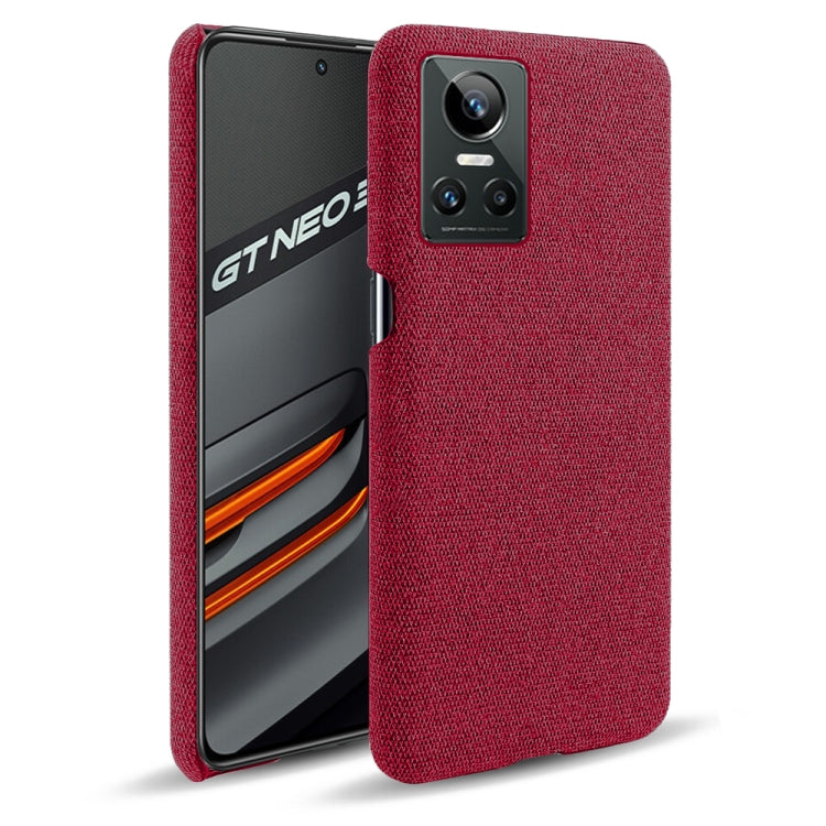 For OPPO Realme GT Neo3 Cloth Texture PC + Nylon Back Case