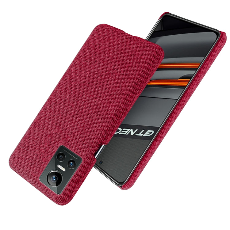 For OPPO Realme GT Neo3 Cloth Texture PC + Nylon Back Case