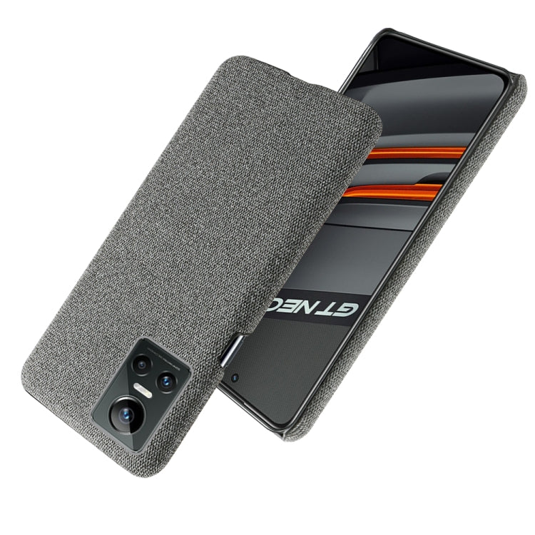 For OPPO Realme GT Neo3 Cloth Texture PC + Nylon Back Case