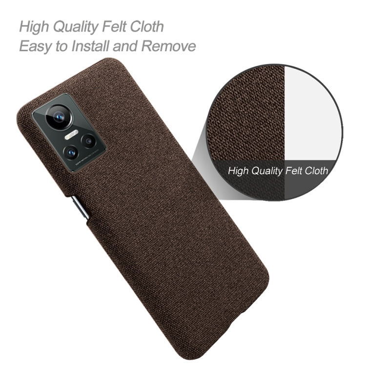 For OPPO Realme GT Neo3 Cloth Texture PC + Nylon Back Case