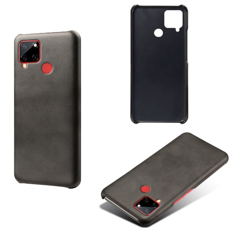For OPPO Realme C12 Calf Texture PC + PU Phone Case