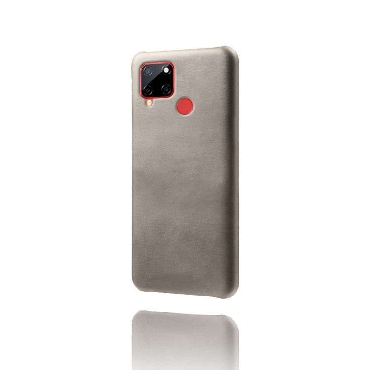 For OPPO Realme C12 Calf Texture PC + PU Phone Case