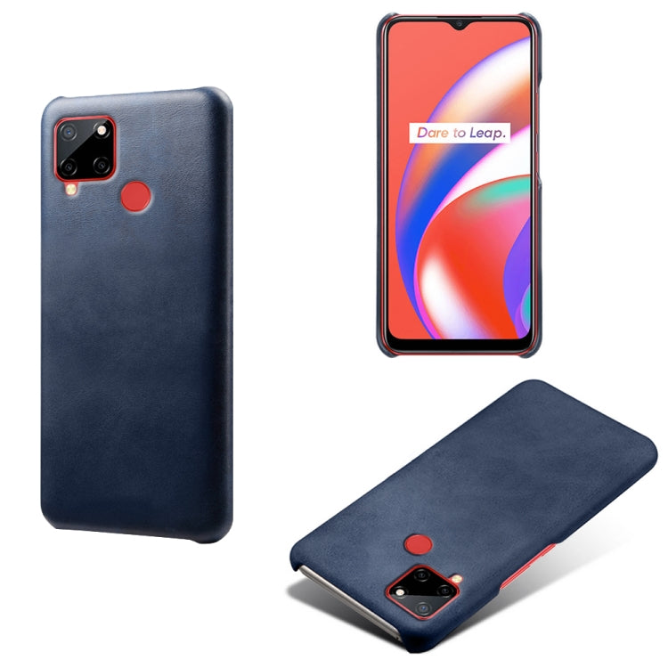 For OPPO Realme C12 Calf Texture PC + PU Phone Case