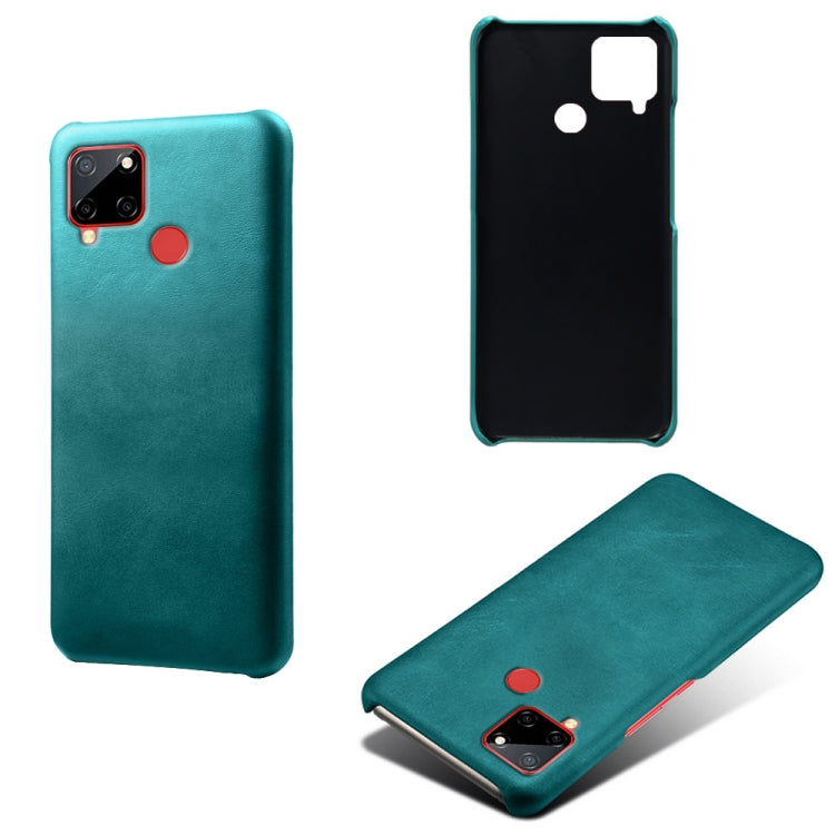 For OPPO Realme C12 Calf Texture PC + PU Phone Case