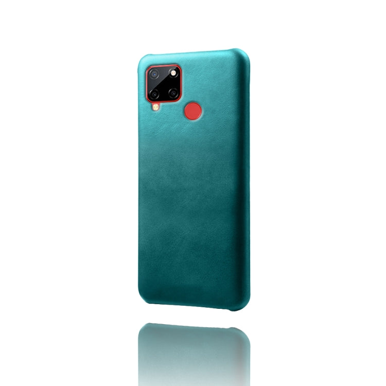 For OPPO Realme C12 Calf Texture PC + PU Phone Case