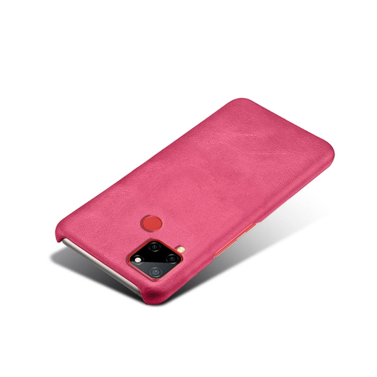 For OPPO Realme C12 Calf Texture PC + PU Phone Case