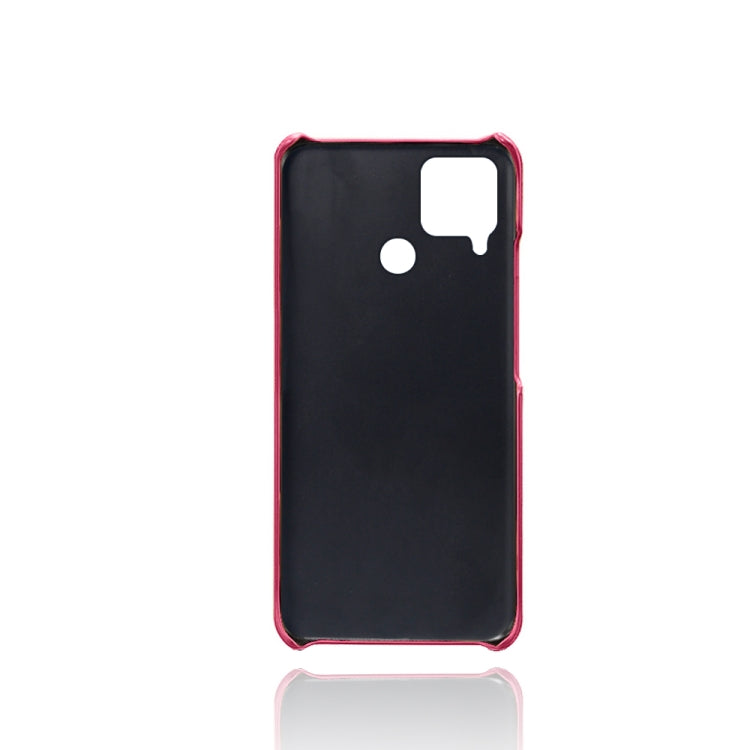For OPPO Realme C12 Calf Texture PC + PU Phone Case