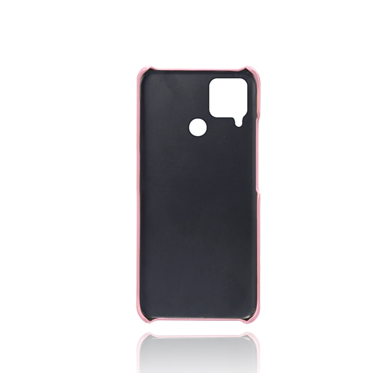 For OPPO Realme C15 Calf Texture PC + PU Phone Case