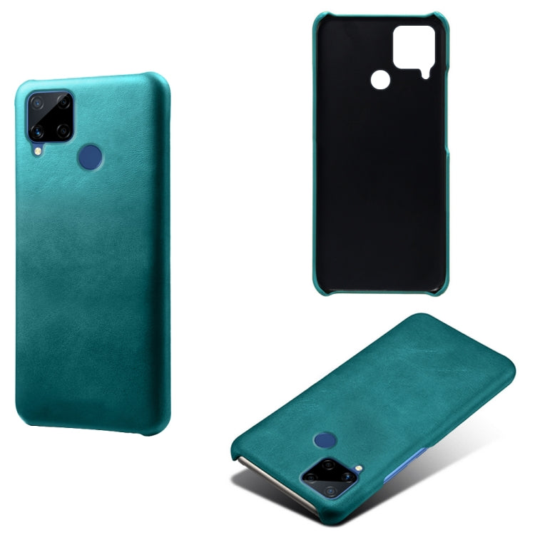 For OPPO Realme C15 Calf Texture PC + PU Phone Case