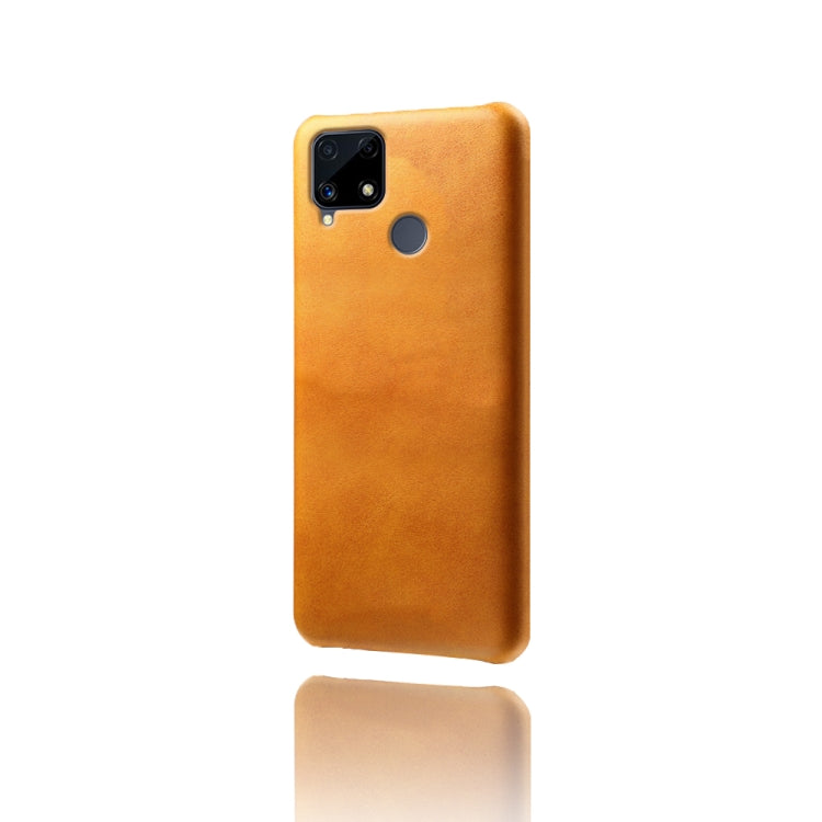 For OPPO Realme C25 Calf Texture PC + PU Phone Case