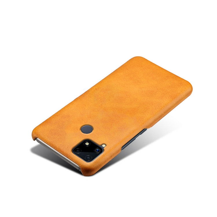 For OPPO Realme C25 Calf Texture PC + PU Phone Case