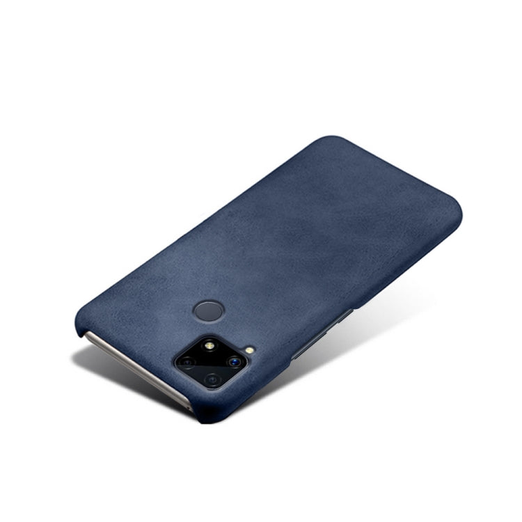 For OPPO Realme C25 Calf Texture PC + PU Phone Case