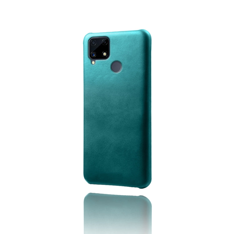 For OPPO Realme C25 Calf Texture PC + PU Phone Case