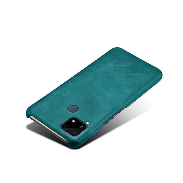 For OPPO Realme C25 Calf Texture PC + PU Phone Case