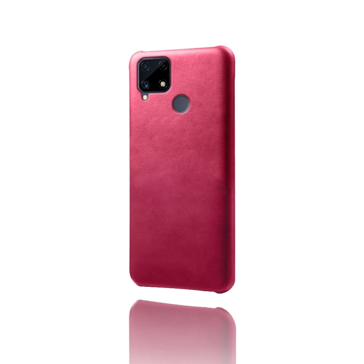 For OPPO Realme C25 Calf Texture PC + PU Phone Case