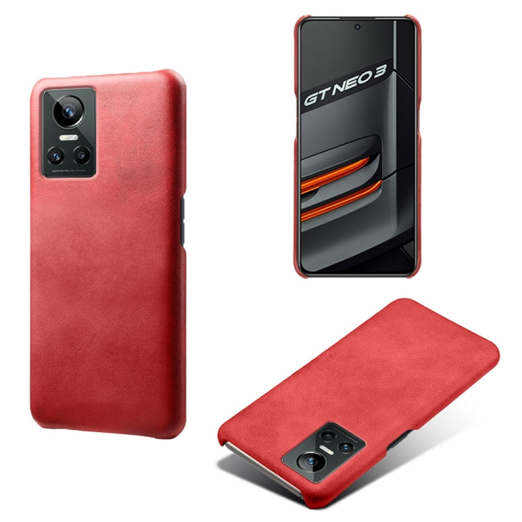 For OPPO Realme GT Neo3 Calf Texture PC + PU Phone Case