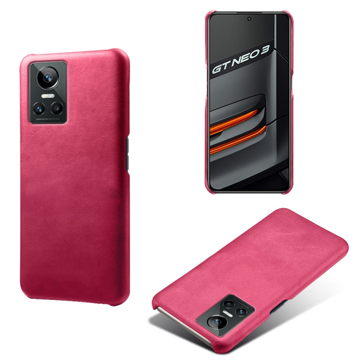 For OPPO Realme GT Neo3 Calf Texture PC + PU Phone Case