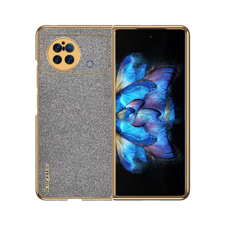 For vivo X Fold Sea Sand Cloth Texture PC+ TPU Protective Case