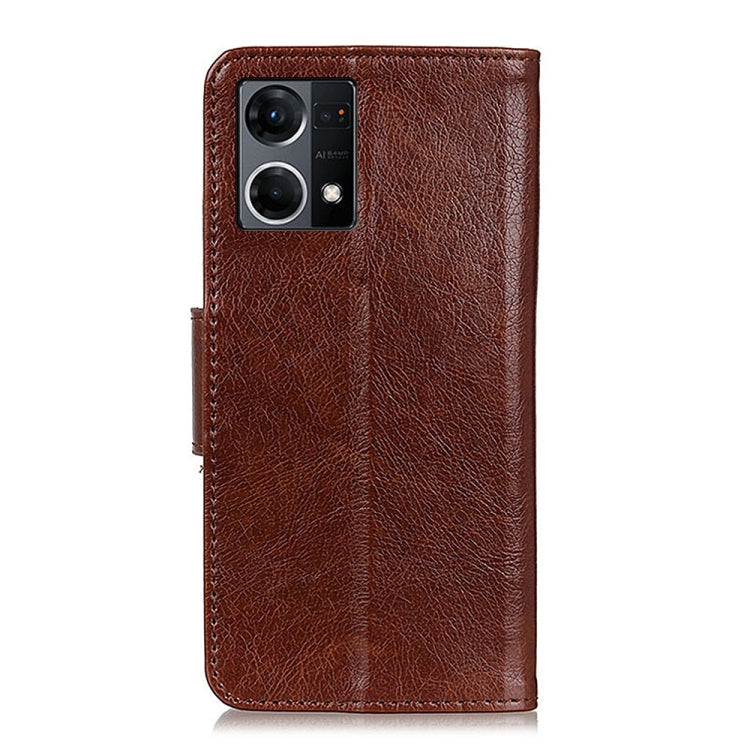 For OPPO Reno7 4G Global/F21 Pro 4G Nappa Texture Leather Phone Case