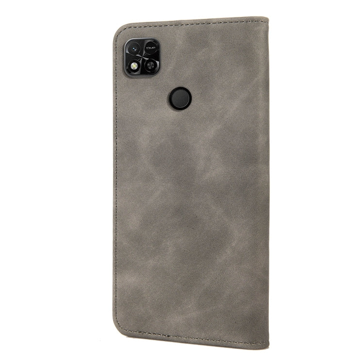 For Xiaomi Redmi 10A Skin Feel Splicing Leather Phone Case