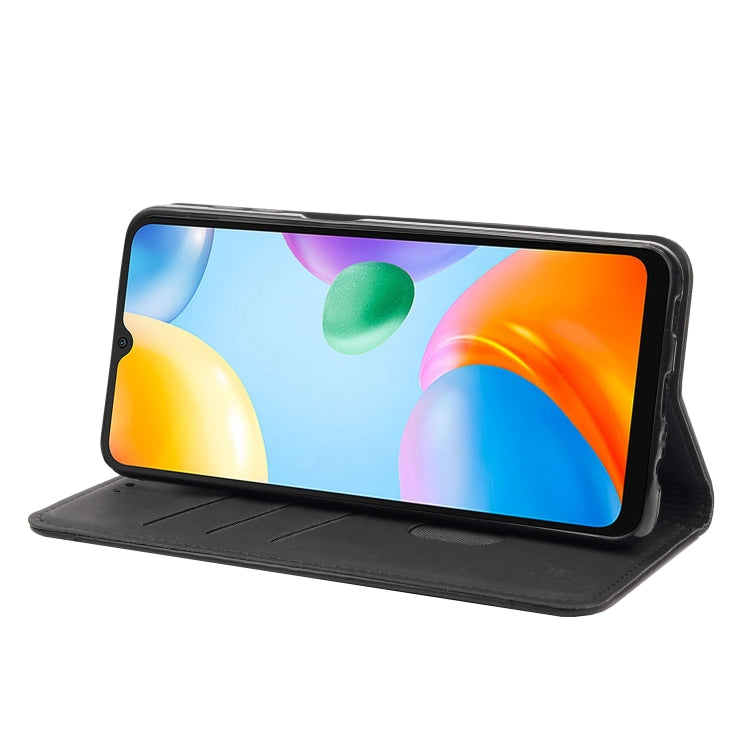 For Xiaomi Redmi 10C Skin Feel Splicing Leather Phone Case